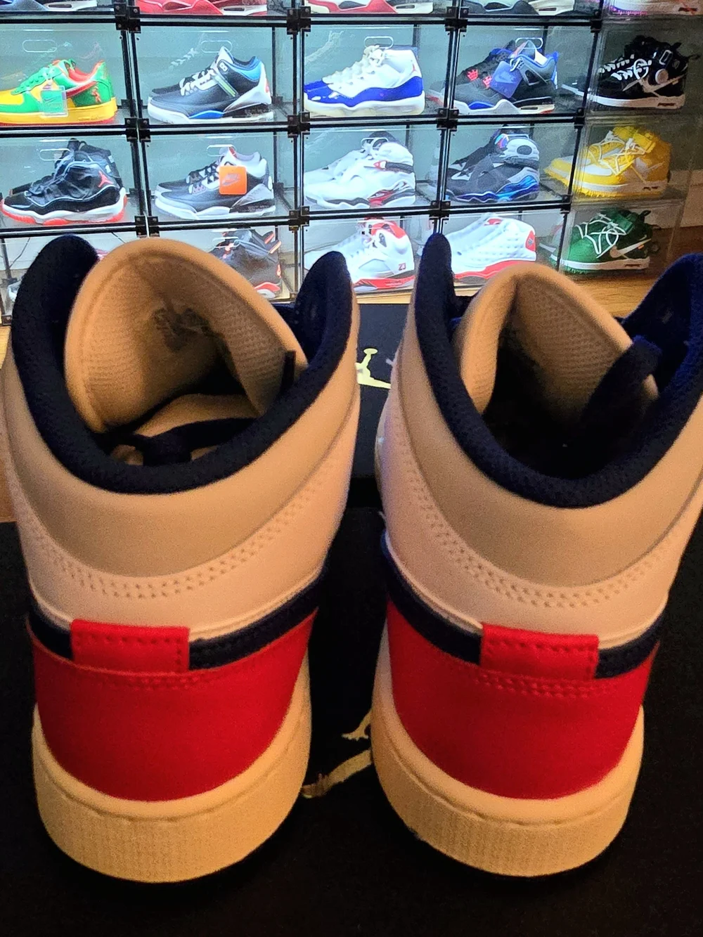 Nike Air Jordan High-Top Sneakers - Red/Blue/White